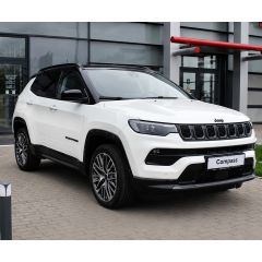 Jeep Compass Summit білий з чорним дахом вигляд спереду